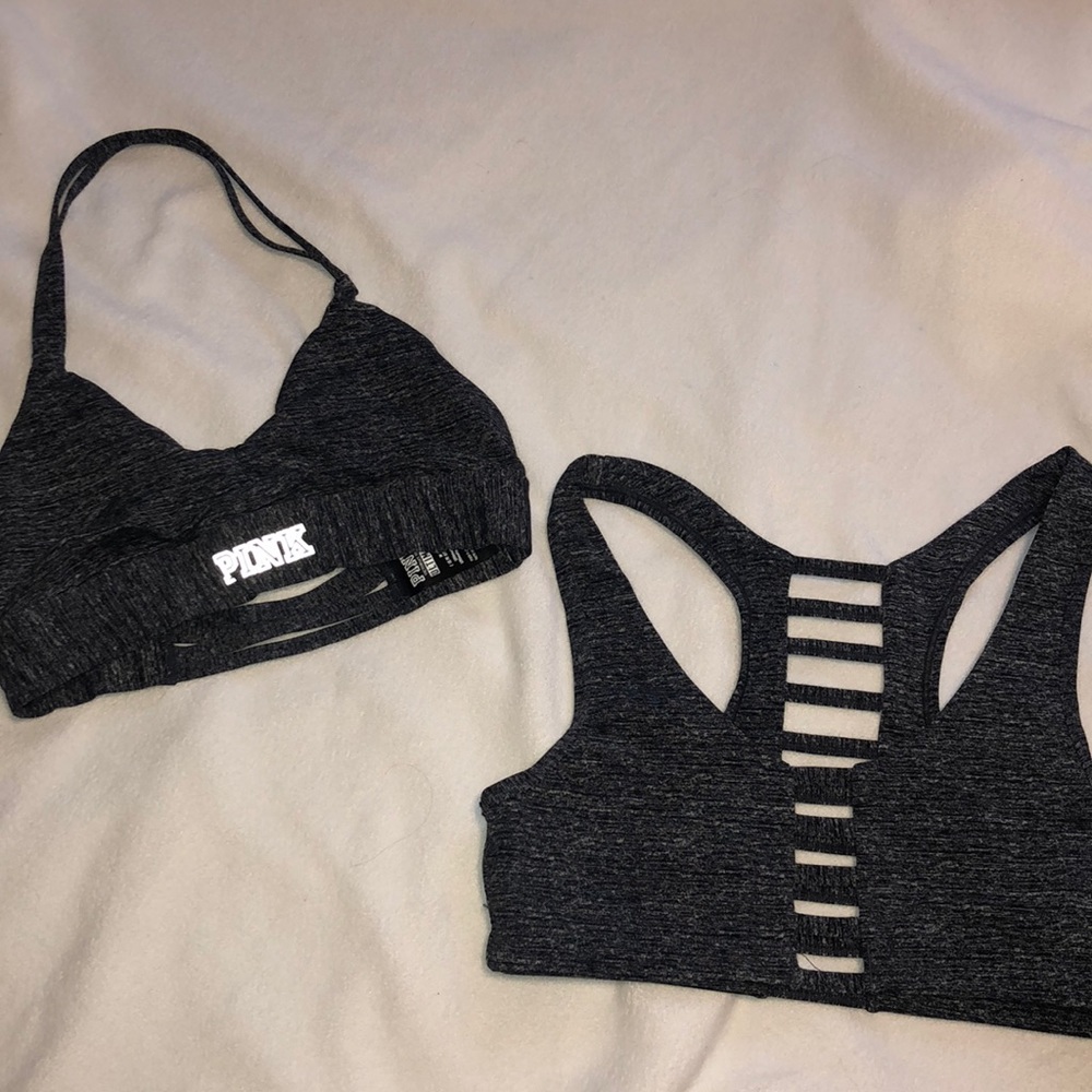 Pink sport bras